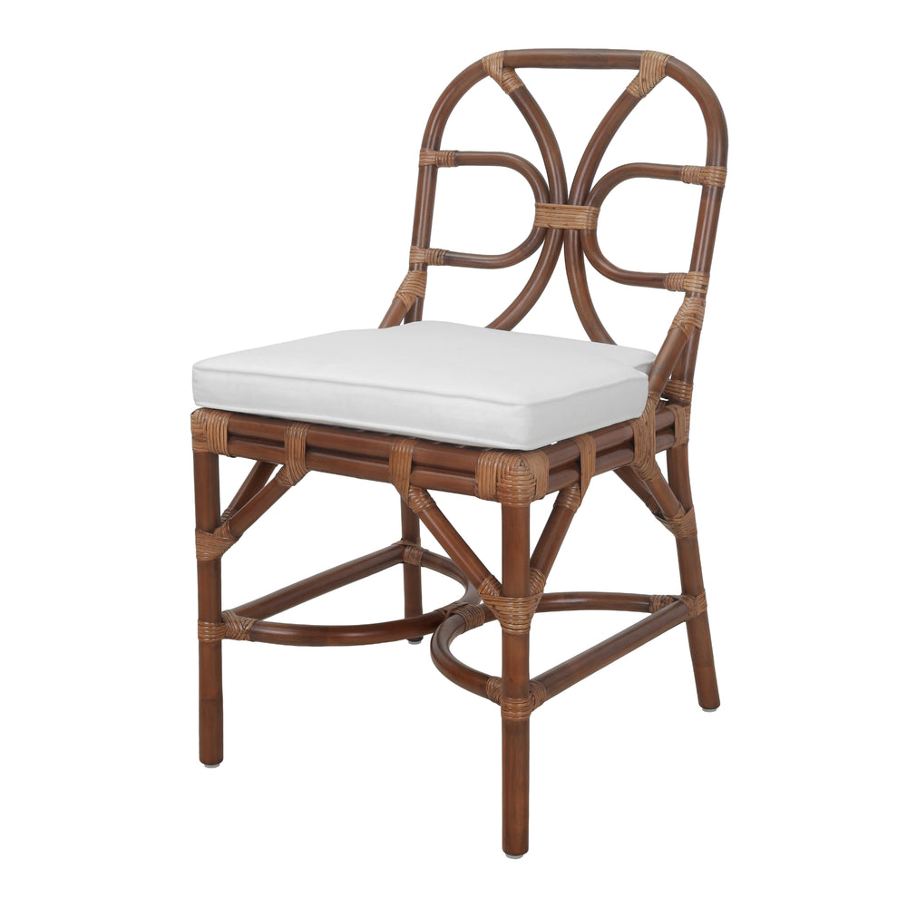 Eira Rattan Dining Side Chair - Cane Brown