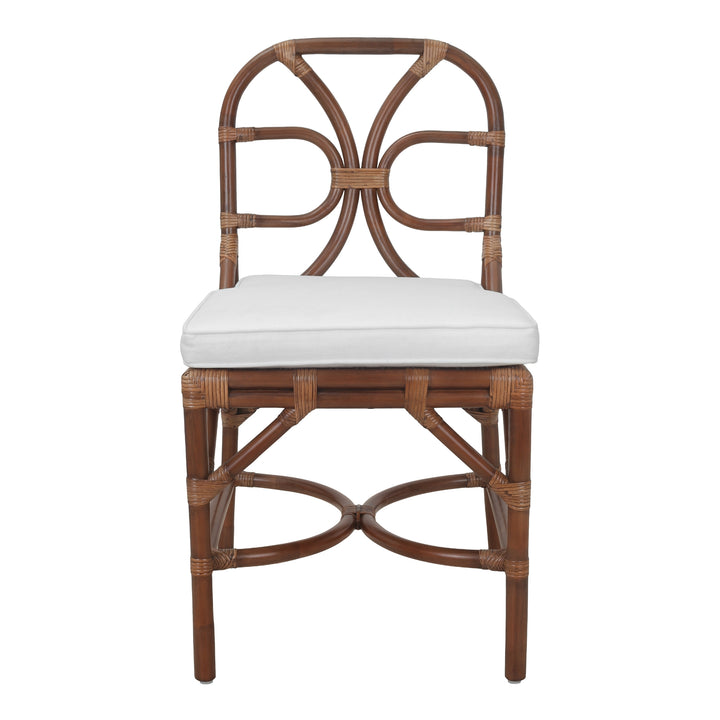 Eira Rattan Dining Side Chair - Cane Brown - view 4