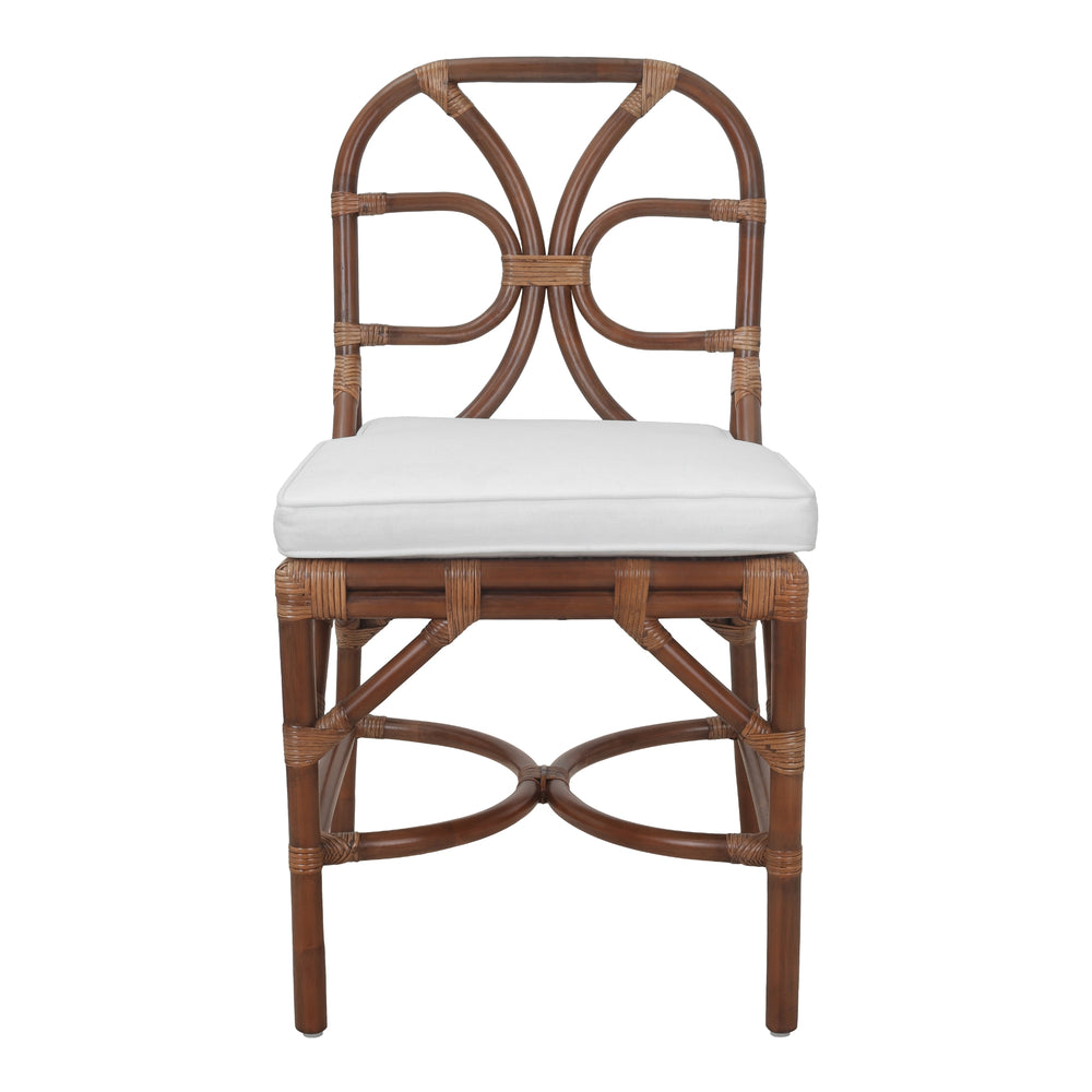 Eira Rattan Dining Side Chair - Cane Brown - view 4