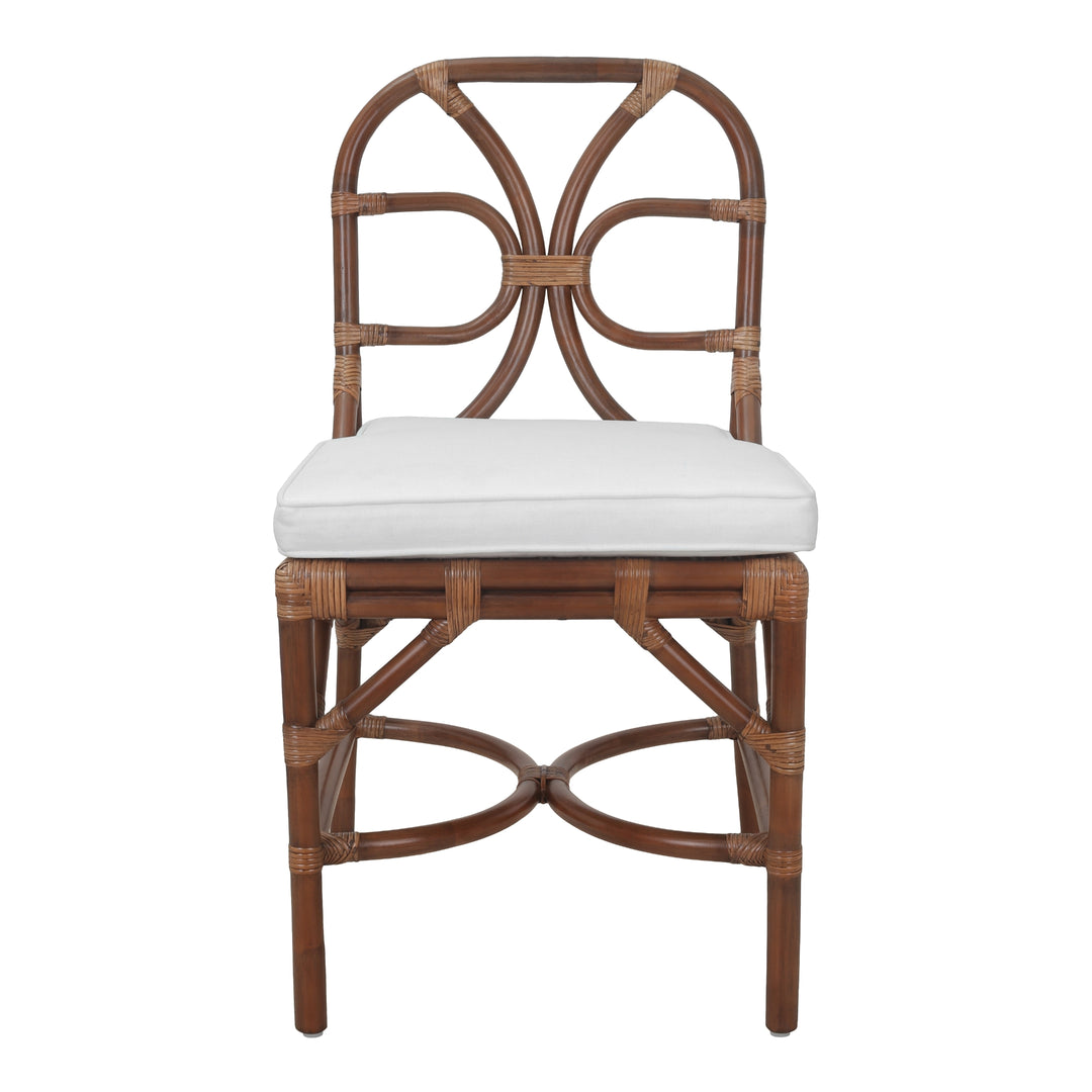 Eira Rattan Dining Side Chair - Cane Brown - view 4