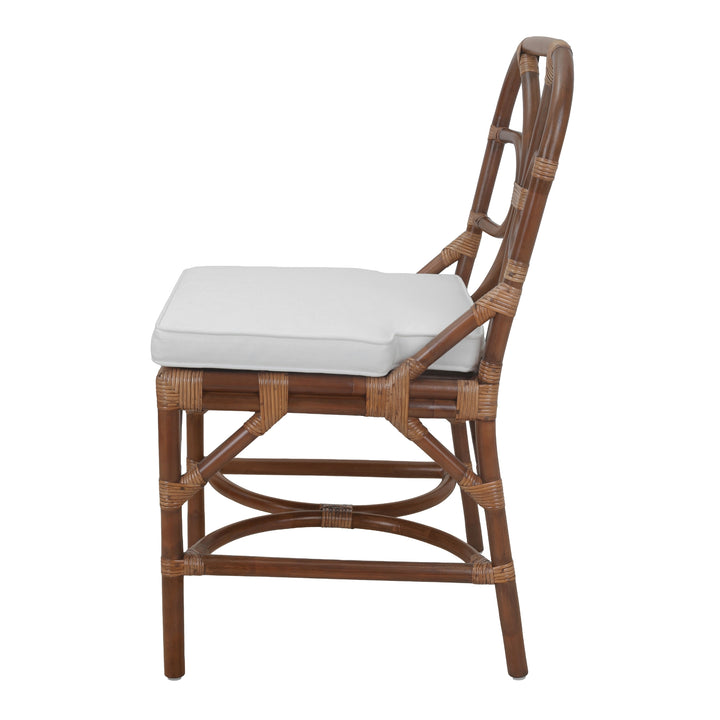 Eira Rattan Dining Side Chair - Cane Brown - view 5