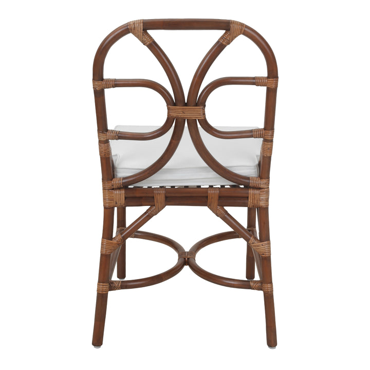 Eira Rattan Dining Side Chair - Cane Brown - view 6