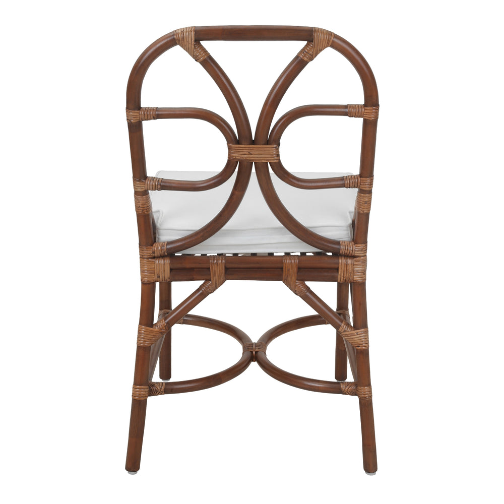 Eira Rattan Dining Side Chair - Cane Brown - view 6