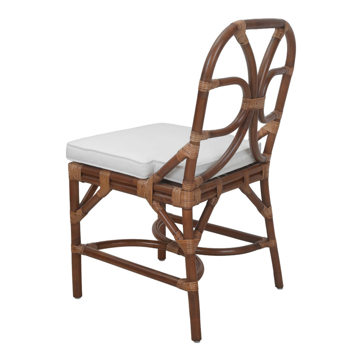 Eira Rattan Dining Side Chair - Cane Brown - view 7