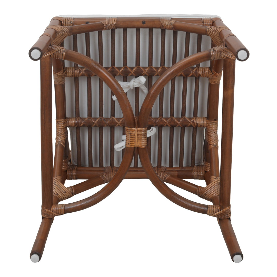 Eira Rattan Dining Side Chair - Cane Brown - view 11