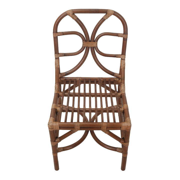 Eira Rattan Dining Side Chair - Cane Brown - view 9