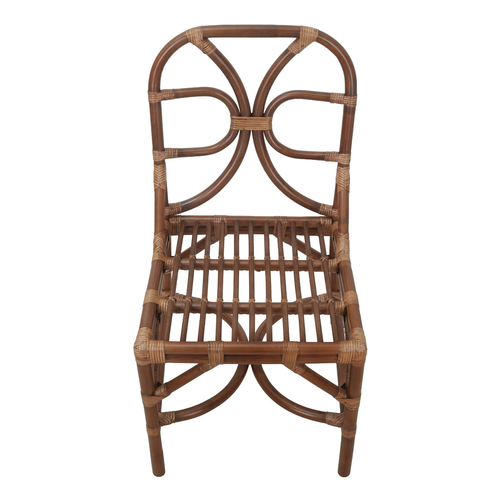 Eira Rattan Dining Side Chair - Cane Brown - view 9
