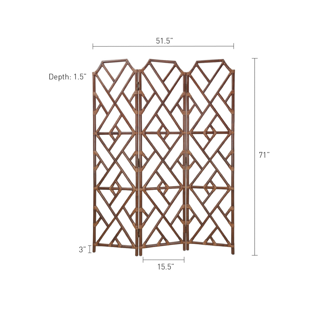 Kara Rattan Divider - Cane Brown - view 2