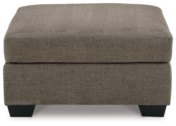 Mahoney Oversized Accent Ottoman - Dark Brown (3)
