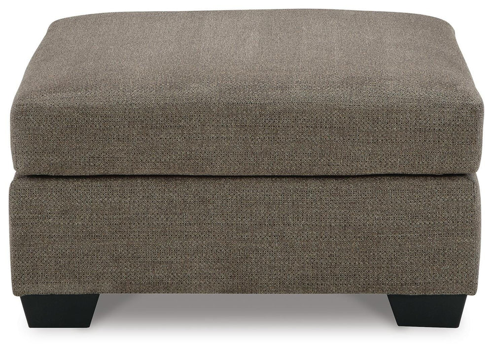 Mahoney Oversized Accent Ottoman - Dark Brown (3)