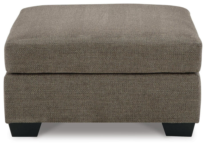 Mahoney Oversized Accent Ottoman - Dark Brown (4)