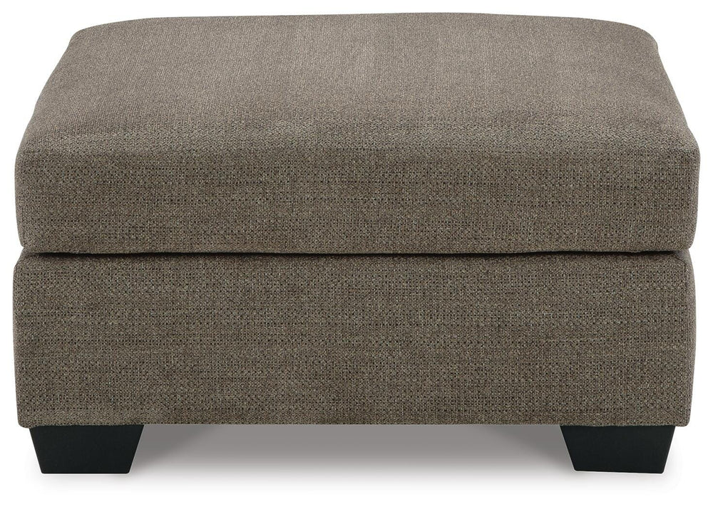 Mahoney Oversized Accent Ottoman - Dark Brown (4)