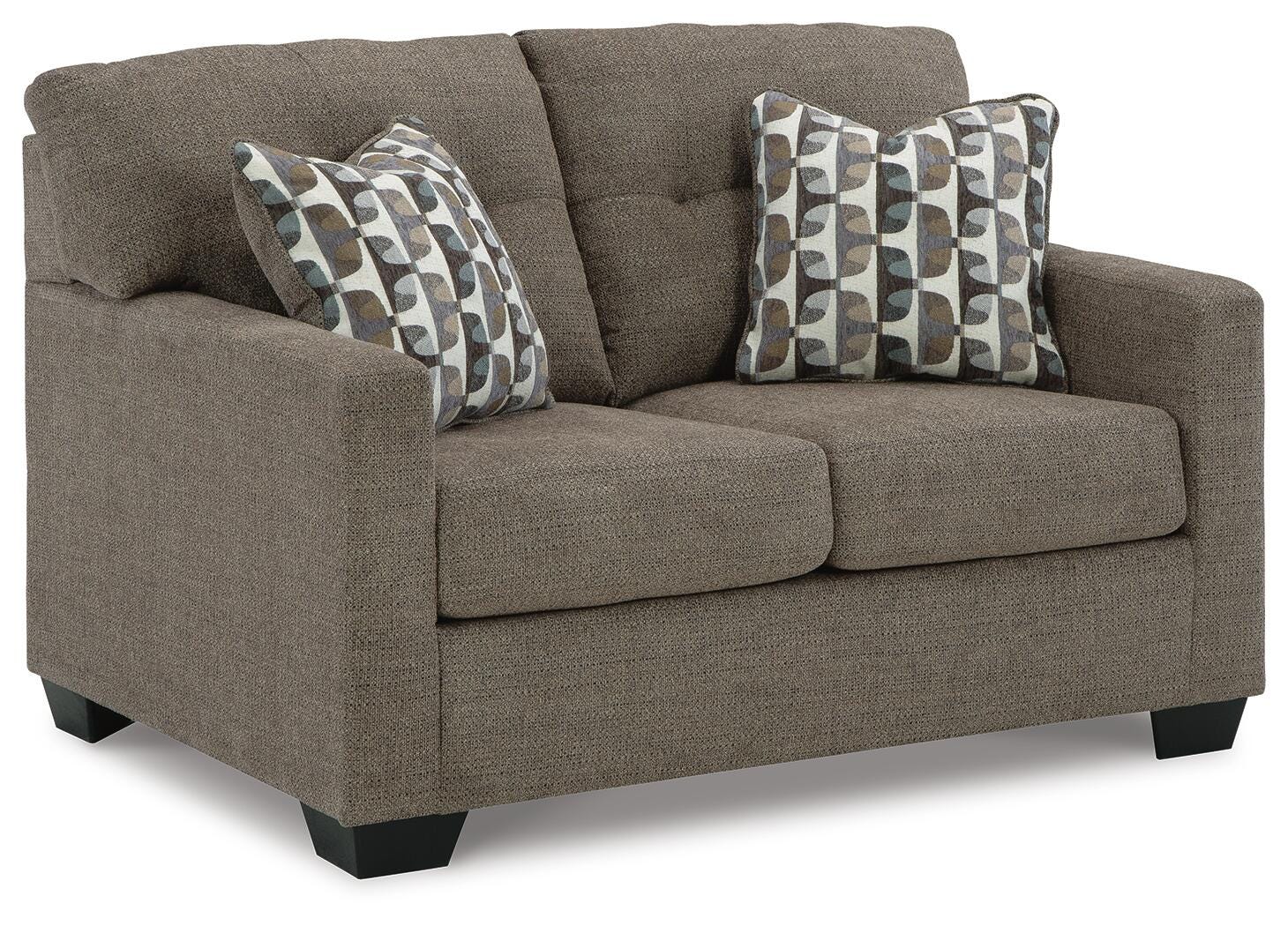 Mahoney Loveseat - Dark Brown (1)
