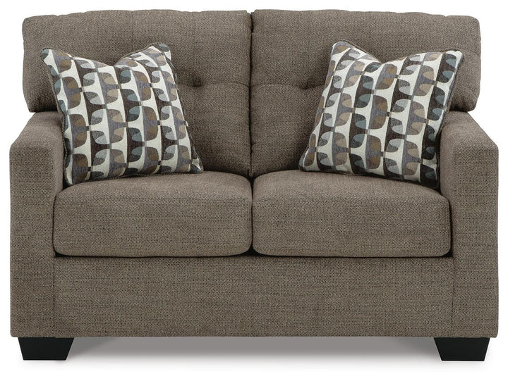 Mahoney Loveseat - Dark Brown (3)