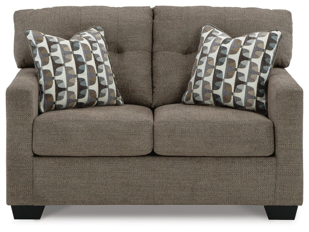 Mahoney Loveseat - Dark Brown (3)