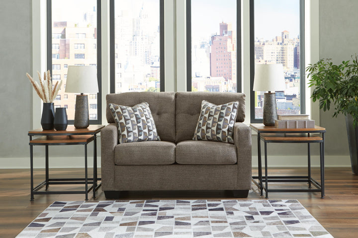 Mahoney Loveseat - Dark Brown (2)