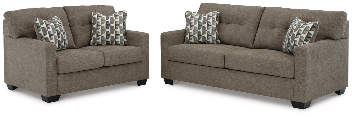 Mahoney Sofa and Loveseat - Chocolate (2)