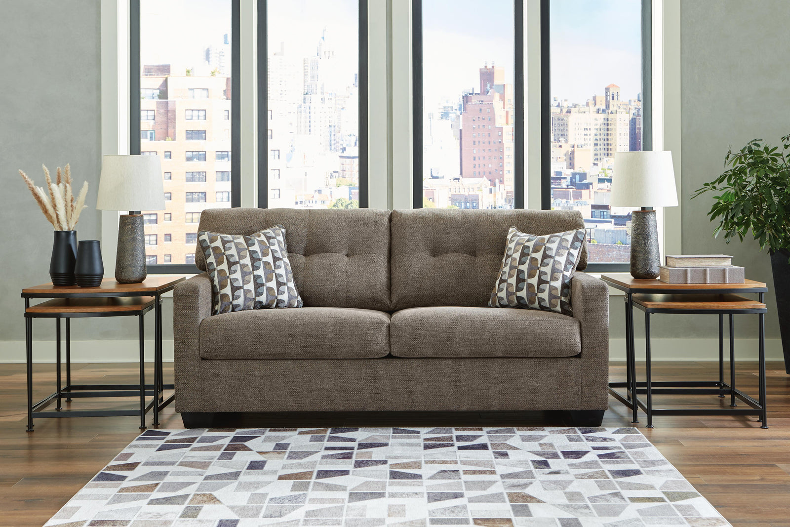 Mahoney Sofa - Dark Brown (2)