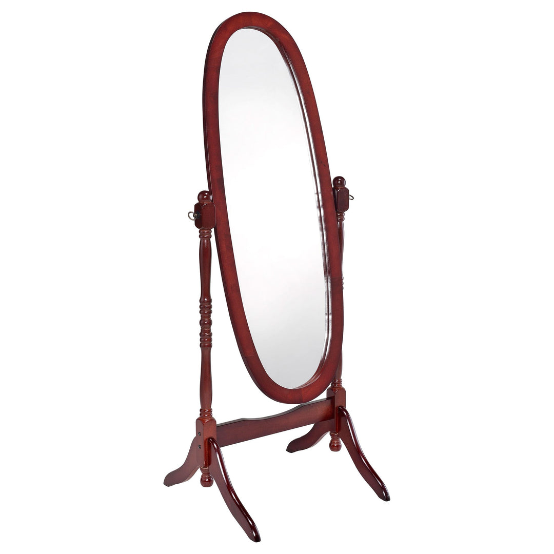 Coaster Furniture 3101 Foyet Wood Adjustable Full Length Cheval Mirror Merlot