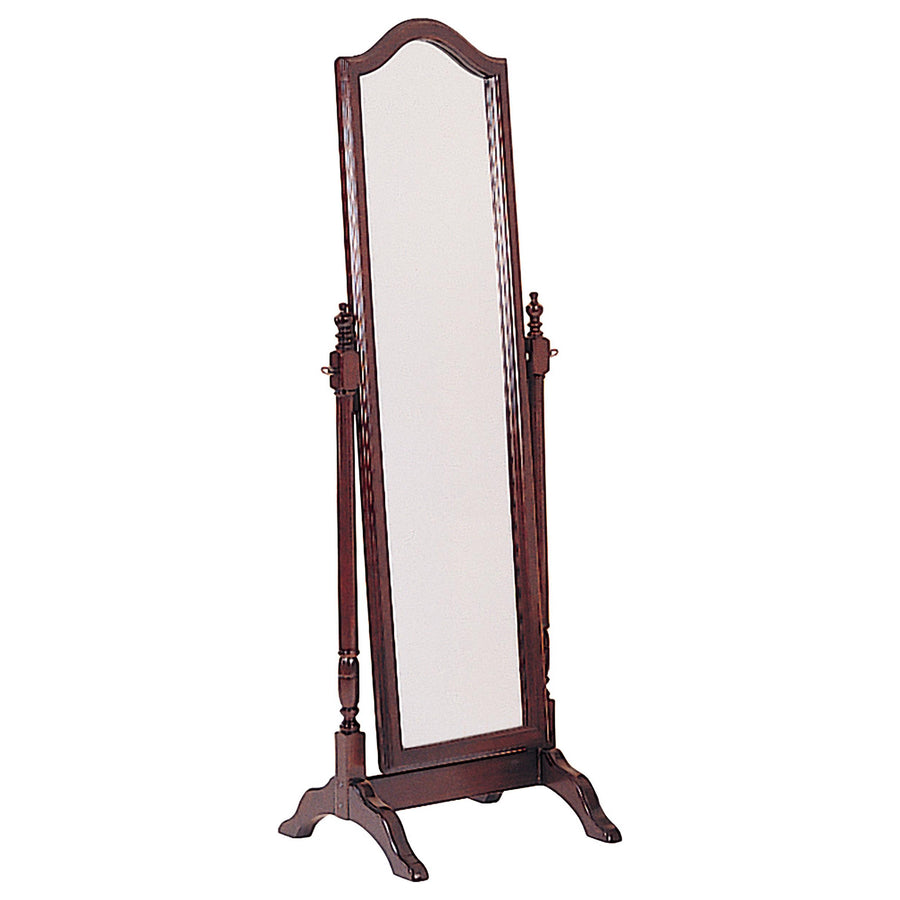Coaster Furniture 3103 Cabot Wood Adjustable Full Length Cheval Mirror Merlot