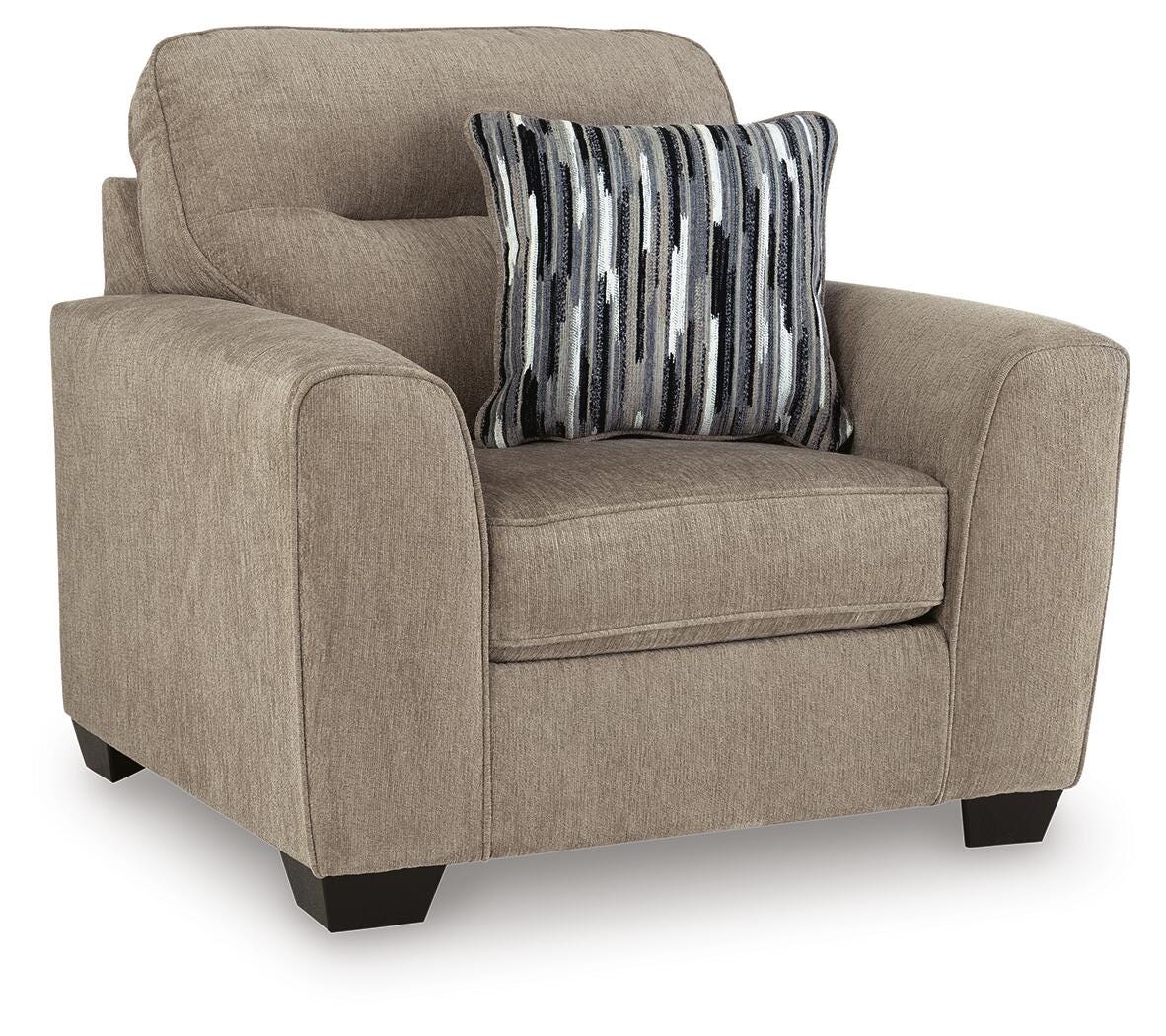 Olten Oversized Chair - Light Brown (1)