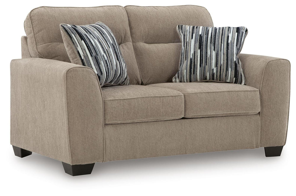 Olten Loveseat - Light Brown (3)