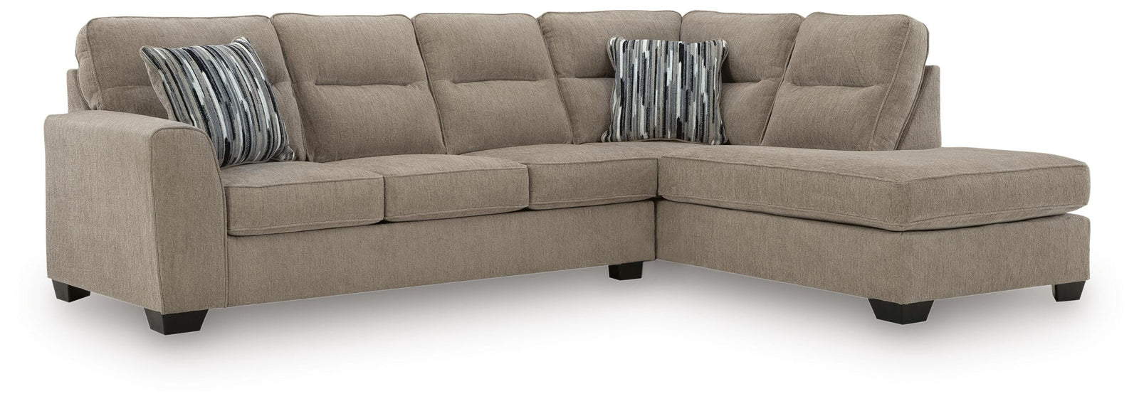Olten 2-Piece Sectional with Chaise - Mocha (1)