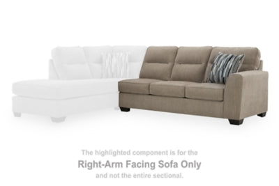 Olten Right-Arm Facing Sofa - Light Brown