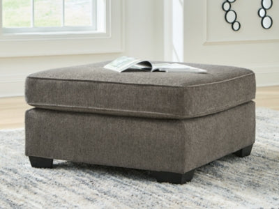 Olten Oversized Accent Ottoman - Dark Gray
