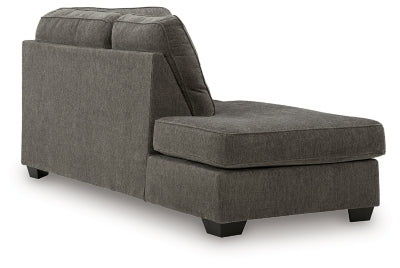 Olten Left-Arm Facing Corner Chaise - Dark Gray