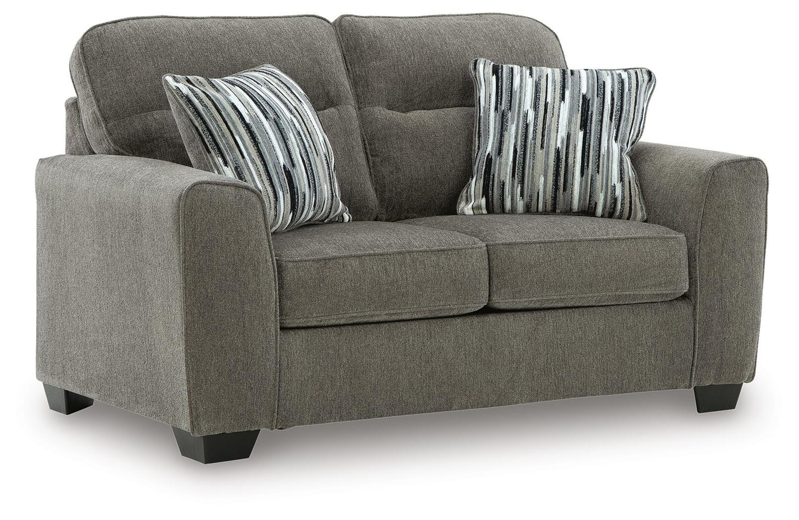 Olten Loveseat - Dark Gray (1)