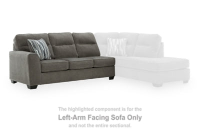 Olten Left-Arm Facing Sofa - Dark Gray