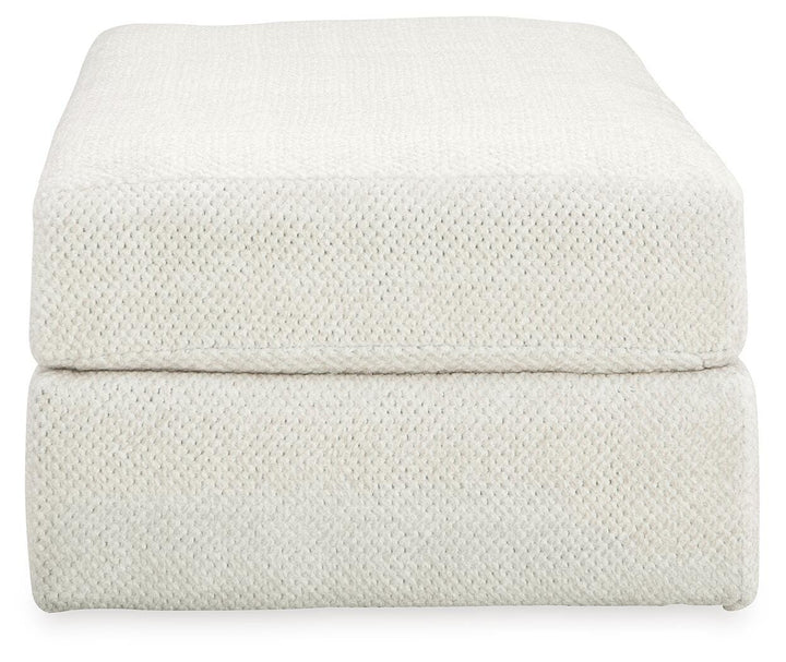 Karinne Oversized Accent Ottoman - White (3)