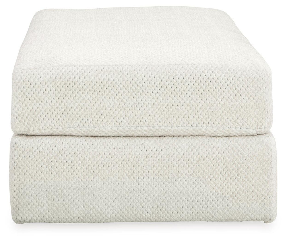 Karinne Oversized Accent Ottoman - White (3)