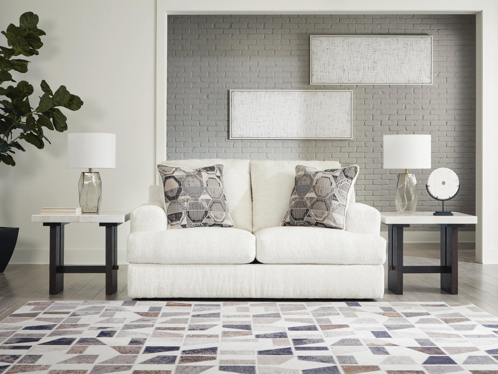 Karinne Loveseat - White (2)