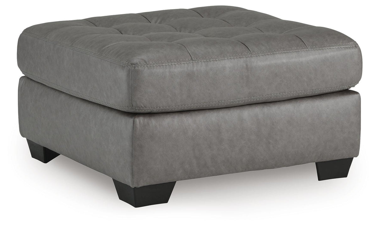 Clairette Court Oversized Accent Ottoman - Dark Gray (1)