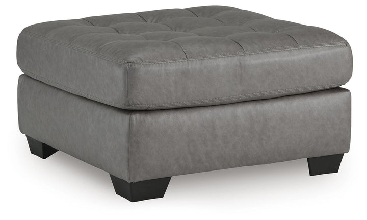 Clairette Court Oversized Accent Ottoman - Dark Gray (1)