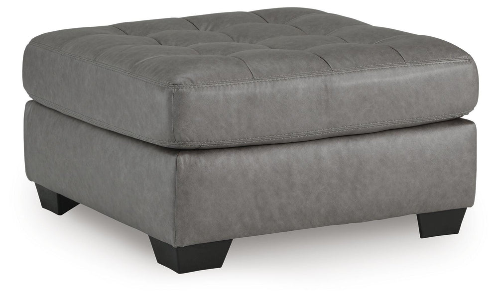 Clairette Court Oversized Accent Ottoman - Dark Gray (1)