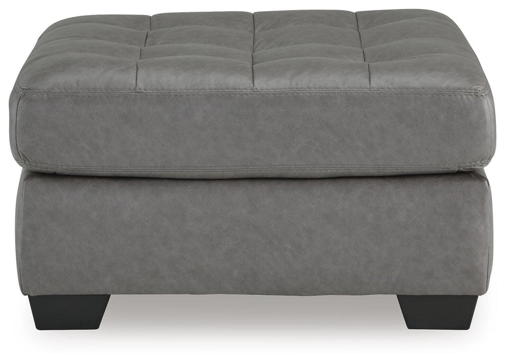 Clairette Court Oversized Accent Ottoman - Dark Gray (3)