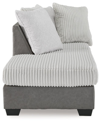 Clairette Court Left-Arm Facing Corner Chaise - Dark Gray