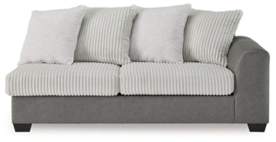 Clairette Court Right-Arm Facing Sofa - Dark Gray