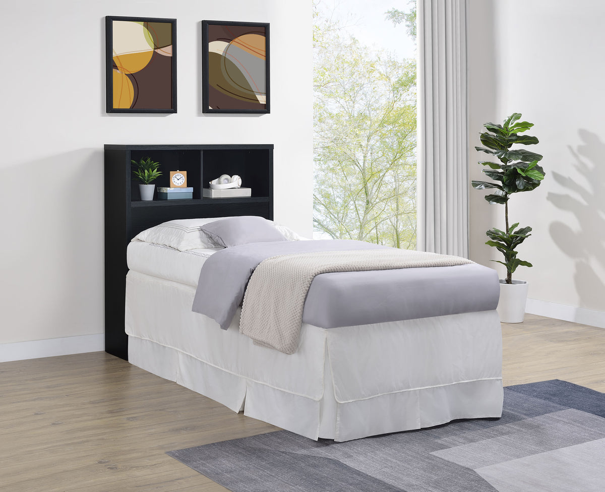 Westpark - Twin Bookcase Headboard - Black