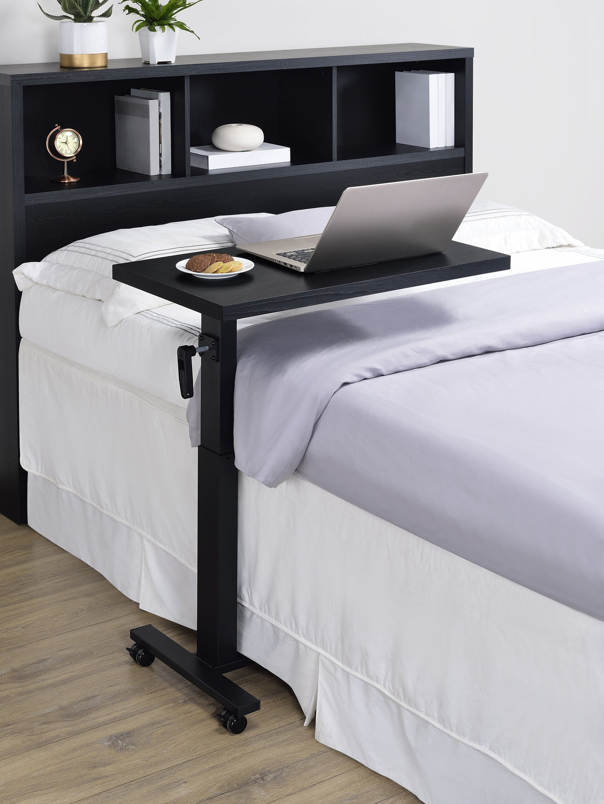 Westpark - Height Adjustable Mobile Bedroom C-Table - Black