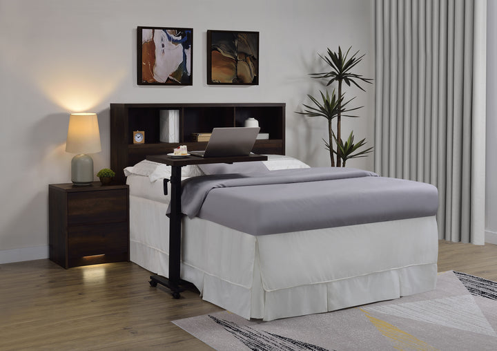 Westpark - Queen Bookcase Headboard - Dark Pine