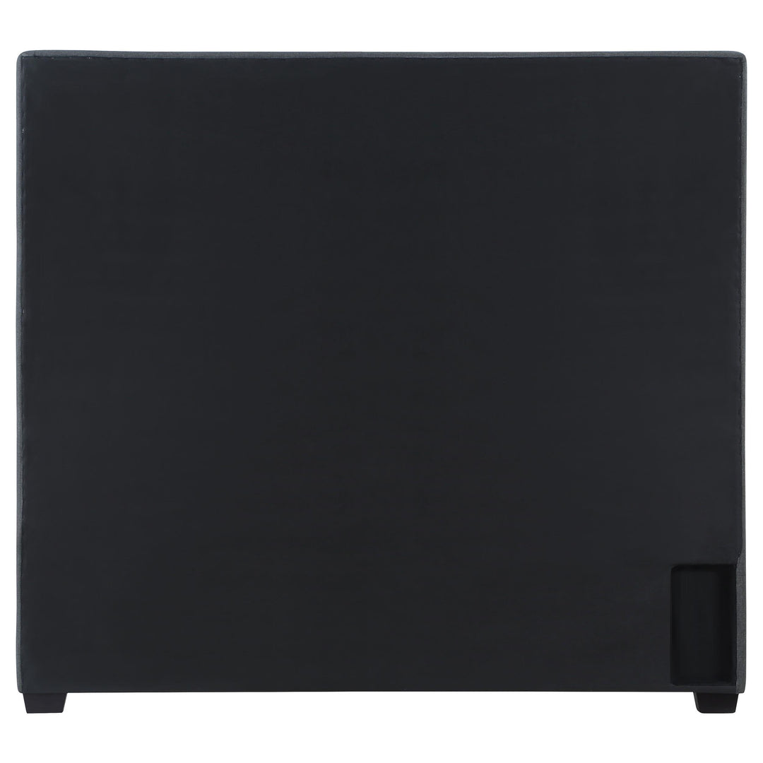 Coaster Furniture 315900KE Bowfield Upholstered Eastern King Panel Bed Charcoal