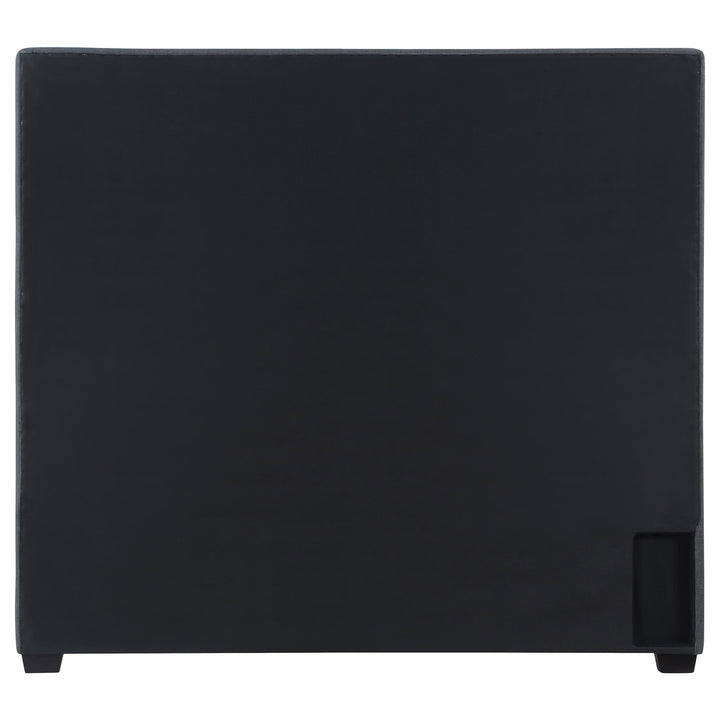 Coaster Furniture 315900KE Bowfield Upholstered Eastern King Panel Bed Charcoal