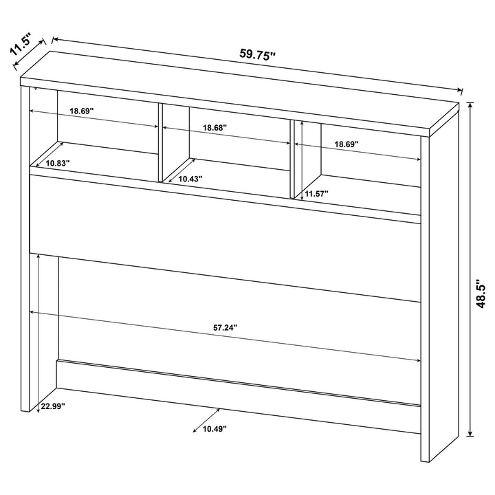 Westpark - Queen Bookcase Headboard - Mango