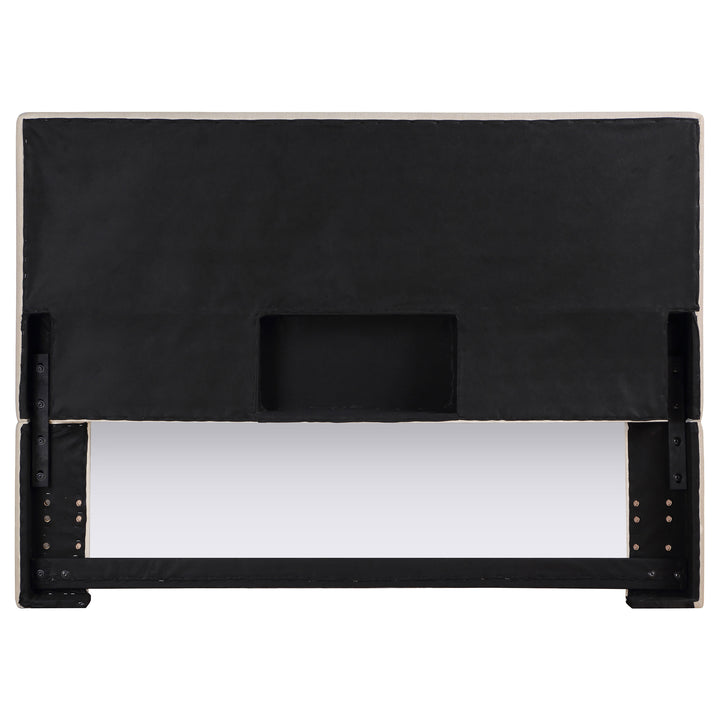 Kosmo - Upholstered King Panel Headboard - Sand