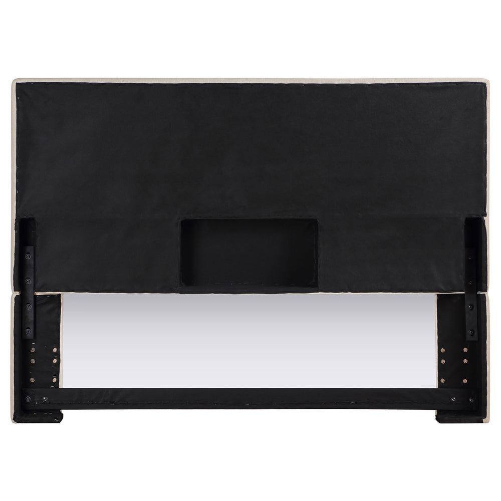 Kosmo - Upholstered King Panel Headboard - Sand