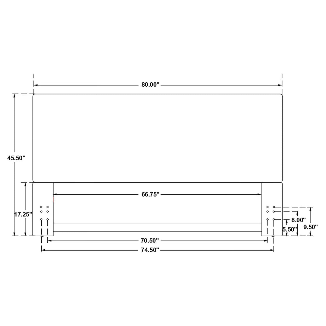 Coaster Furniture 315993K Kosmo Upholstered King Panel Headboard Sand